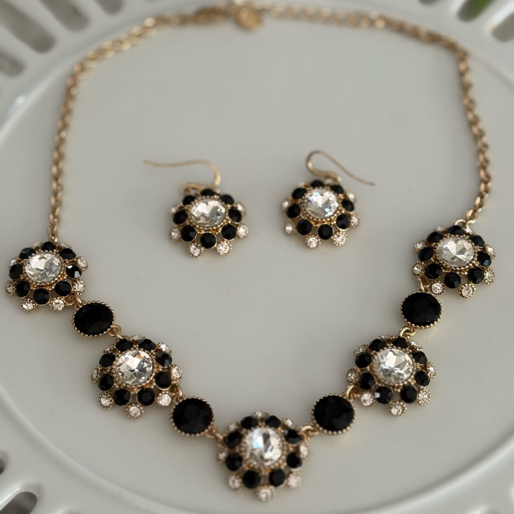 Charter Club Black and Gold Necklace Set